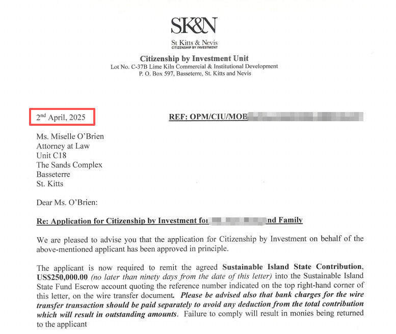 圣基茨移民成功案例